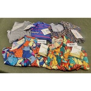Lularoe Bundle Lot 5 Size XXS Perfect T Shirt Top NWT New Disney Nightmare Xmas